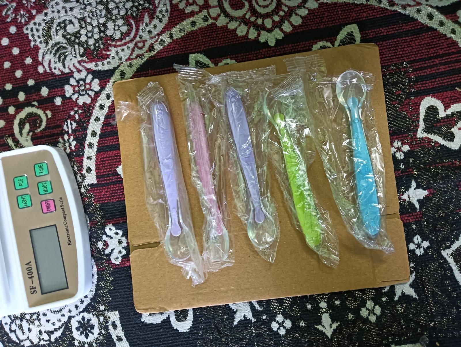 BPA-Free Baby Silicon Spoon (Set of 5) Assorted  Color